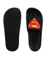 Shop Men's Black Printed Sliders-Full