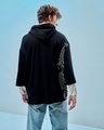 Shop Men's Black Graphic Printed Super Loose Fit Hoodies-Design