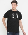 Shop Men's Black Printed T-shirt-Front