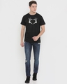 Shop Men's Black Printed T-shirt-Full