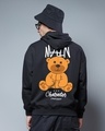 Shop Men's Black Protagonist Main Character Graphic Printed Oversized Hooded Sweatshirt-Front