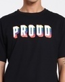 Shop Men's Black Proud Typography Oversized T-shirt