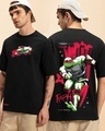 Shop Men's Black Raph Graphic Printed Oversized T-shirt-Front