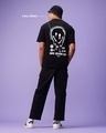 Shop Men's Black Rave Generation Graphic Printed Oversized T-shirt