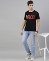 Shop Men's Black RCB Typography T-shirt