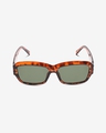 Shop Men's Black Rectangle Polarised Lens Sunglasses-Full