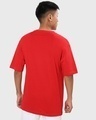 Shop Pack of 2 Men's Black & Red Oversized T-shirt-Design