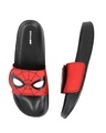 Shop Men's Black & Red Spider Man Printed Slider-Front