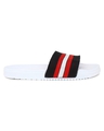 Shop Men's Black & Red Striped Lightweight Sliders-Design