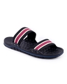 Shop Men's Black & Red Striped Slippers-Design