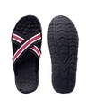 Shop Men's Black & Red Striped Slippers-Full