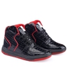 Shop Men's Black & Red Textured High-Top Sneakers-Full
