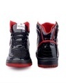 Shop Men's Black & Red Textured High-Top Sneakers