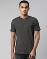 Shop Men's Black Regular Fit Printed T-shirt-Front