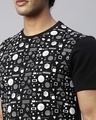 Shop Men's Black Regular Fit Printed T-shirt-Full