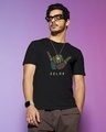 Shop Men's Black Relax T-shirt-Front