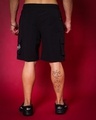 Shop Men's Black Relaxed Fit Cargo Shorts-Full