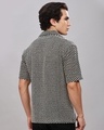 Shop Men's Black Relaxed Fit Crochet Shirt-Full