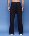 Shop Men's Black Relaxed Fit Parachute Pants-Full