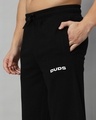 Shop Men's Black Relaxed Fit Trackpants