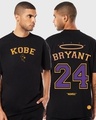 Shop Men's Black Remembering Kobe Bryant Typography Oversized T-shirt-Front