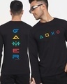 Shop Men's Black Respawn Gamer Typography T-shirt-Front