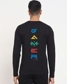 Shop Men's Black Respawn Gamer Typography T-shirt-Design