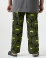 Shop Men's Black Rick & Morty All Over Printed Plus Size Pyjamas-Design