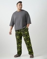 Shop Men's Black Rick & Morty All Over Printed Plus Size Pyjamas-Full