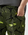 Shop Men's Black Rick & Morty All Over Printed Plus Size Pyjamas