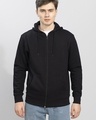 Shop Men's Black Rollick Hoodie-Front