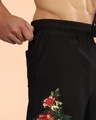 Shop Men's Black Rose Graphic Printed Relaxed Fit Shorts