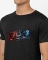 Shop Men's Black RRR Logo Printed T-shirt