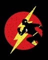 Shop Men's Black Runner Flash (FL) Graphic Printed T-shirt-Full