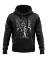 Shop The Saiyan Trio (Glow In The Dark)   Dragon Ball Z Official Hoodie-Front