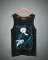 Shop Men's Black Satoru Gojo Graphic Printed Cotton Vest-Design