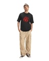Shop Men's Black Scarlet Spider Graphic Printed Oversized T-shirt