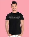 Shop Men's Black Seh Lenge Thoda Typography T-shirt-Front