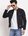 Shop Men's Black Self Design Jacket