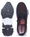 Shop Men's Black Self Design Lace-Up Sneakers