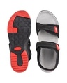 Shop Men's Black Self Design Sandals-Full