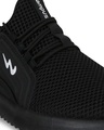 Shop Men's Black Self Design Sports Shoes