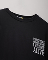 Shop Men's Black Shape Shifter Typography Oversized T-shirt