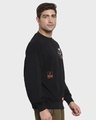 Shop Men's Black Sharingan Kakashi Graphic Printed Oversized Sweatshirt-Design