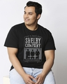 Shop Men's Black Shelby Brother Graphic Printed Plus Size T-shirt-Front