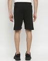Shop Men's Black Shorts with White Side Panel-Design