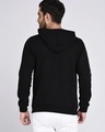 Shop Men's Black Side Striped Hoodie-Full