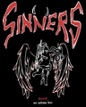 Shop Men's Black Sinners Graphic Printed Oversized T-shirt