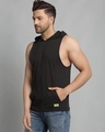 Shop Men's Black Slim Fit Vest-Design
