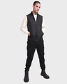 Shop Men's Black Sleeveless Puffer Jacket-Full